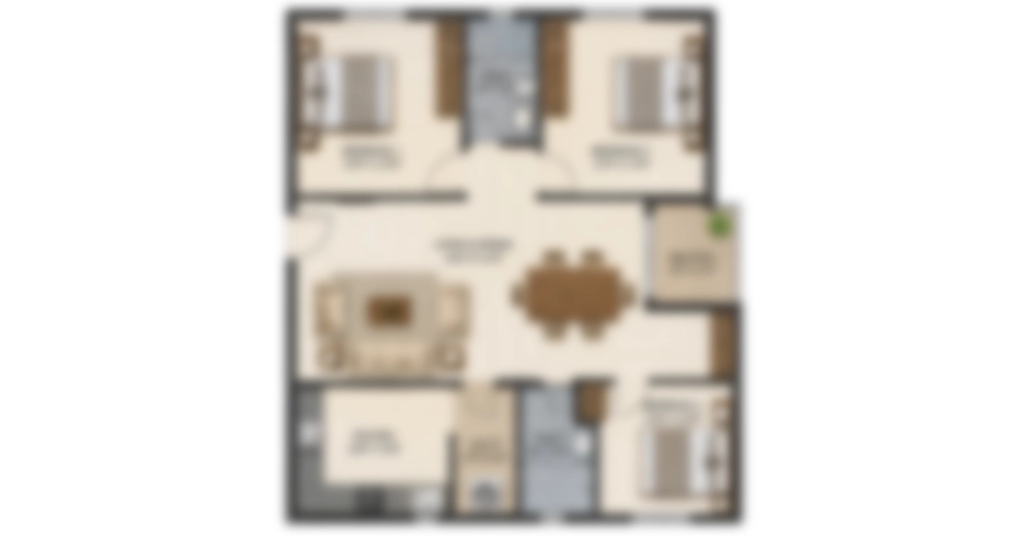 Richmond County Bhiwandi 2 BHK Floor Plan